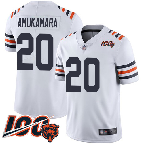 Chicago Bears Limited White Men Prince Amukamara Jersey NFL Football #20 100th Season